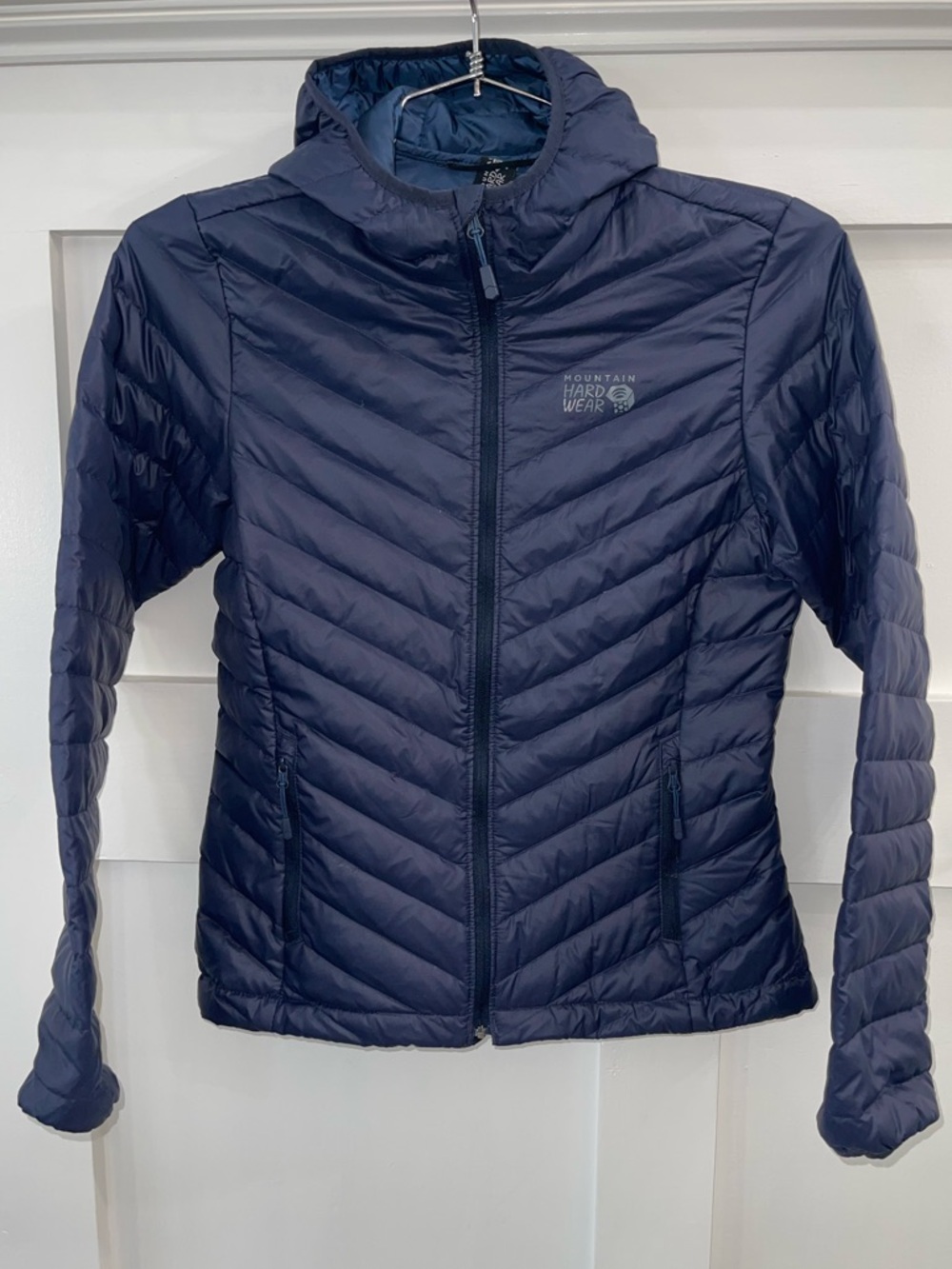 Mountain Hardwear Micro Ratio Hooded Down Jacket Blue Women's Small/p